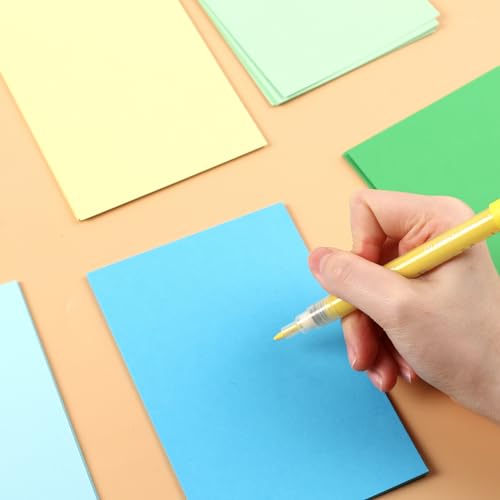 VGOODALL goldfolie 50 Blatt Tonpapier, Farbigen Kopierpapier 12 Farben Bastelkarton TonPapier 10 x 15 cm für DIY Kunst Handwerk Drucken Skizzieren