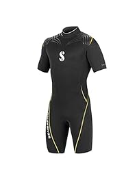 Scubapro Definition Shorty   Pantalón corto para hombre (0.098 in), color negro y amarillo