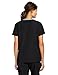 WonderWink Women's Charlie 5 Pocket Y-Neck Wrap Top, Black, Large