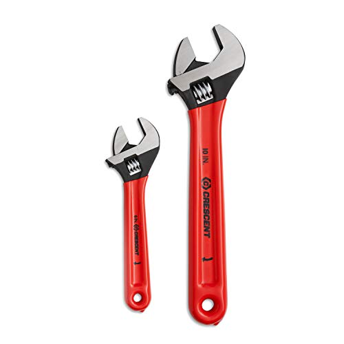 Crescent 2 Pc. Adjustable Black Oxide Cushion Grip Wrench Set 6" 10" - AT2610CVS