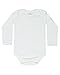 Long Sleeve Onesies Baby Toddler (3T (24-36)), White