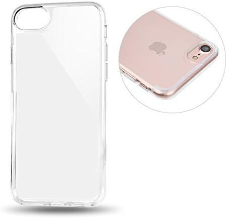 iPhone 8/7 Case iNiCE™ Anti-Scratch Hard PC Clear Back Panel + TPU bumper Crystal Clear 4.7-Inch for Apple iPhone 8/7 ---Clear