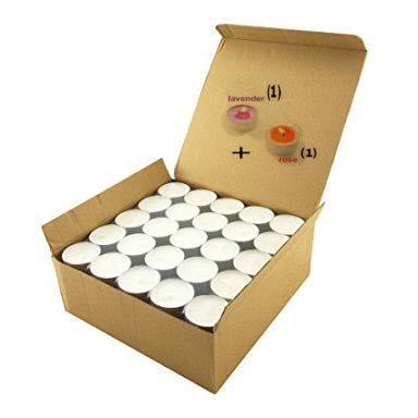 Gmall Paraffin wax Tealight Candles (White, T050) - Set of 50