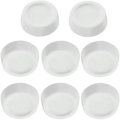 RELIAPART Anti Vibration Rubber Feet Stacking Kit for All Brands Washing Machine and Tumble Dryers (White, Pack of 8, 64mm x 57mm x 45mm)