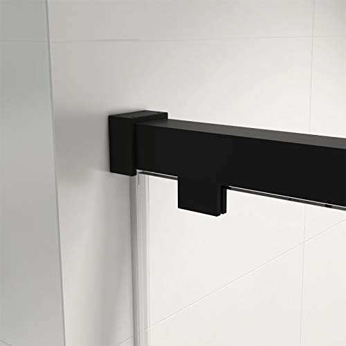 LONDAMA Shower Door,Frameless Single Sliding Shower Door with Soft