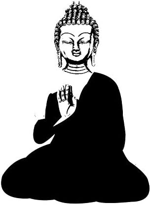 HZ Graphics Let That Shit Go Buddha Design Vinyl Decal Wall Laptop Bumper Sticker 5"