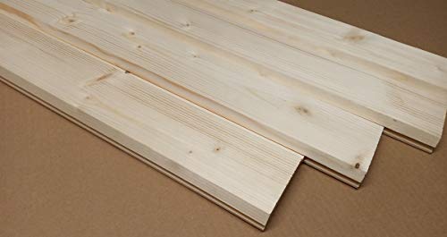 AZZAP Profilbretter Profilholz Fassadenprofil Fasebretter 20x90mm Länge:100cm Holz 30 St. – Bild 5