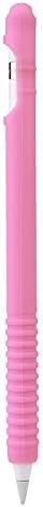 Kintie Apple Pencil Silicone Case Holder Skin Pocket Sleeve Cover for iPad Pro &amp; New Ipad 10.5, Pink