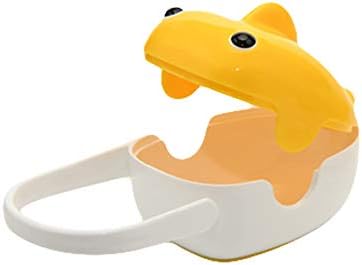eroute66 Pacifier Holder Storage Case Infant Soother Box Portable Whale Design Baby Care Yellow