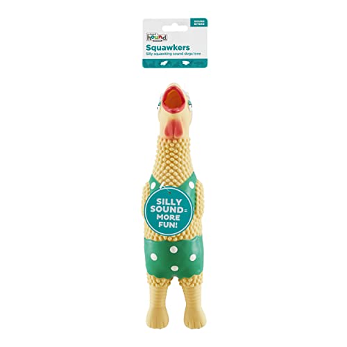 Charming Pet Squawkers Grandma Hippie Chick Latex Rubber Chicken