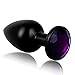 Luxury Jeweled Anal Butt Plug Fetish Alumimum Alloy Fantasy Anal Trainer Toys,Anal Sex Love Games for Beginner Couples (Small)