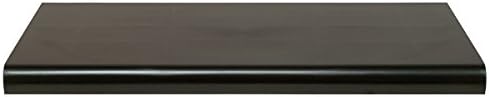 KC Store Fixtures 30310 Shelf Bullnose, 24" Length, 13" Width, 4 Shelf, Plastic, Black (Pack of 4)