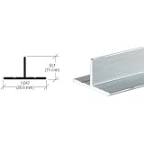 Aluminum Extrusion CRL Satin Anodized Aluminum L-Bar Extrusion - 1