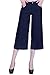 naafii Missy & Plus Size Basic Loose Wide Leg Capri Jeans Pants