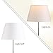 Lamp Shade IMISI Desk Lamp Table Lamp Shade Linen Fabric White Reading Lamp Shades 7.9 X 7.5 X 11.8 Inch Dining Standing White Lamp Shades for Men (one-Pack)