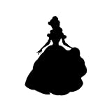 Bargain Max Decals Princess Ball Gown Silhouette