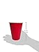 Amazon Brand - Solimo 18oz Disposable Plastic Cups, 300 Count, Red