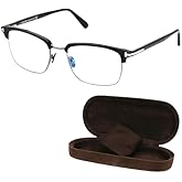 Tom Ford FT5801-B Square Shape Eyeglass Frame With Luxury Eyewear Kit