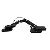 JBingGG Three PSU Power Supply 24 Pin (20+4) Adapter Cable for ATX Motherboard 12-inch ( 30+50cm ) (24 pin to 24(20+4) pin)