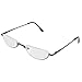 Optix 55 Reading Glasses Men - Half Frame Readers - Pack of 2 Mens Reading Glasses - Fashion Men's Readers with Pouch - Comfortable Gunmetal Frame with Rubber Tip Temples (Gunmetal Grey, 175.00)