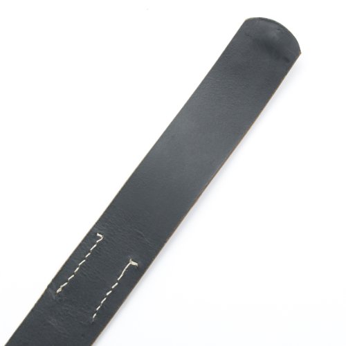 German WWII Wehrmacht Black Leather Equipment Belt- Size 44-48 (112-122cm)