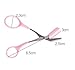 2PCS Eyebrow Trimmer Scissors With Comb Lady Woman Men Hair Removal Grooming Shaping
