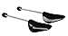 Adjustable Keep Shape Shoe Trees with Tension Spring Coil for Men, Black
