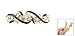 TOOGOO(R) Gold Tone Metal French Clip Faux Crystal Inlaid Blue Hairclip Barrette