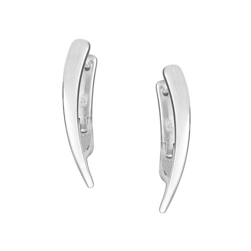 VINANI Klapp-Creolen Cubique Silber 925 Ohrringe CQU