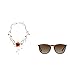 NOVICA Artisan Crafted Citrine Carnelian Choker Necklace | Beaded Stainless Steel Glass | Red Yellow Birthstone | Lobster Clasp | Celosia Orange Floral | Thailand 'Fire Flower' 3