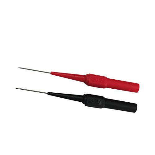 4 Pieces Multimeter Insulation Piercing Needle Multimeter Test Probes with Banana Socket