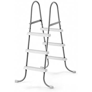 pools ladder pool steel galvanized inch splash swimming intex ground above frame height