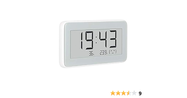 Xiaomi Mijia LYWSD02MMC Reloj de Sobremesa - Medidor Humedad y Temperatura  : Amazon.es: Hogar y cocina