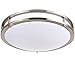 Hykolity 16 Inch LED Ceiling Light, 26W [200W Equivalent] 1960lm 4000K BN Finish Dimmable Saturn Flush Mount Ceiling Light, ETL Listed for Hallway, Bathroom,Kitchen, Bedroom, Restroom, Walk in Closet