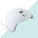 GLOUE UV LED Nail Lamp Portable 36 W Nail Dryer with 12 Beads Nail Polish Curing Lamp