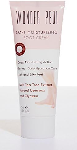 Foot Cream For Dry Feet Soft Moisturizing with Tea Tree Extract, Natural Beeswax and Glycerin (1 Tube)