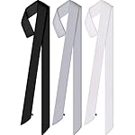 3 Pieces Summer Skinny Scarf Plain Scarves Solid Color Satin Scarf Narrow Scarf Belt Neck Wrist Scarf 3 Pieces Summer Skinny Scarf Plain Scarves Solid Color Satin Scarf Narrow Scarf Belt Neck Wrist Scarf