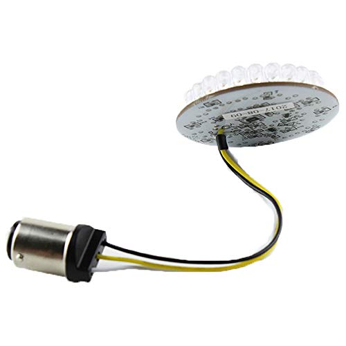 ZYTC 2" LED Turn Signals w/Running Light Bullet Style Front 1157 LED Turn Signal with Smoked Lens Lense for Harley Davidson