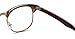 Outray Vintage Retro Classic Half Frame Horn Rimmed Clear Lens Glasses 2135c3 Brown