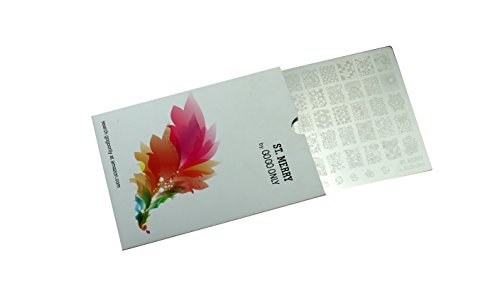Gogoonly Nail Art Stamp Plate Collection St. Merry - Huge Size Stamping Image Plates Manicure Nail Designs DIY-BH000462