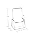 Azar Displays 252012-25PK Acrylic Trifold Brochure Holder Plastic Counter top Organizer 25-Pack, Clear