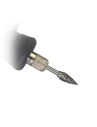 Juego de 10 piezas de carburo de tungsteno, vástago de 0.118 in y 0.236 in de tamaño de cabeza giratoria, limas de diamante, juego de herramientas giratorias para taladrar carpintería grabado