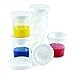 Colorations No-Spill White Lid Tempera Paint Cups for Kids Value Classroom Pack Painting Supply (10 pack), Model:10WPC