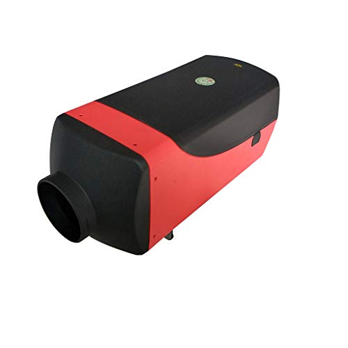 Parking Air Diesel Heater 24V Diesel Air Fuel Heater for RV,Truck,Boat,Caravan Motorhome and Bus (24V 5KW with Digital Switch Remote Control,Silencer) (red) - Thumbnail 5