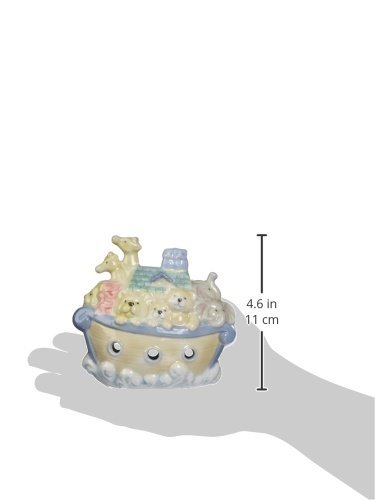 Cosmos 2041 Fine Porcelain Noah's Ark Piggy Bank, 4-5/8-Inch