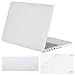 MOSISO Case Only Compatible with MacBook Pro Retina 13 inch (Models: A1502 & A1425) (Older Version Release 2015 - end 2012), Plastic Hard Shell Case & Keyboard Cover & Screen Protector, Frost