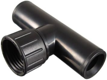 3/4" Hose Thread Swivel x 1/2" .700 OD Compression Tee - Black Rings - Drip Irrigation