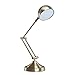 Sunllipe Swing Arm Desk Lamp 7W LED Energy-Efficient Architect Reading Lamp with Rotatable Head,Antique Brass Finish