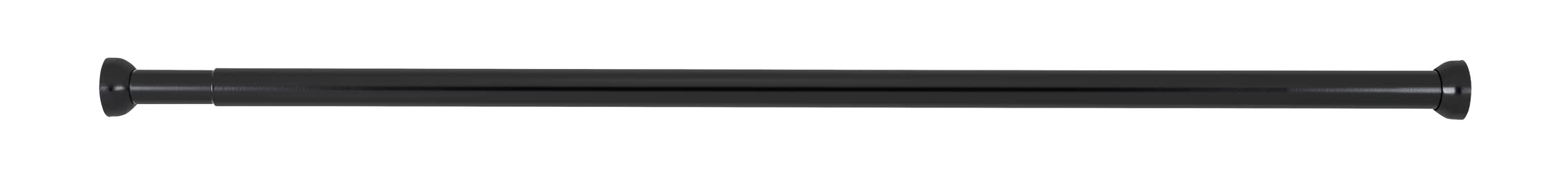 WENKO Telescopic Shower Rail 70-115 cm Black Aluminium 2 x 2 cm Black