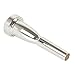 Whitelotous Silver Plated Trumpet Mouthpiece Meg 3C Size for Bach New